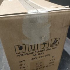 【未使用品】GB/GIFU  LDC6-224-GC2 バッテリー(3) ENERGY STORAGE 電圧:6V ※保管品のため外箱にイタミ有の画像