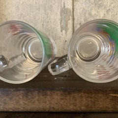 椰子の木の柄　グラス　2個セット　コップ　Galla wine gallo wine? レトロの画像