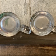 椰子の木の柄　グラス　2個セット　コップ　Galla wine gallo wine? レトロの画像