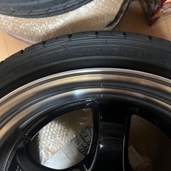 （未走行4本セット）ホイールタイヤ付き4h100,9J＋35の画像