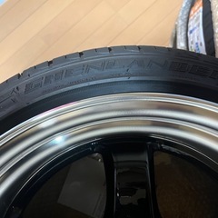 （未走行4本セット）ホイールタイヤ付き4h100,9J＋35の画像