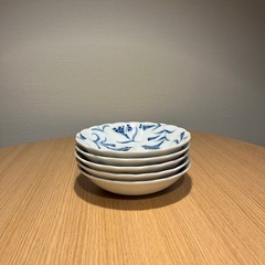 花柄　お皿5枚セットの画像