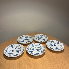 花柄　お皿5枚セット
