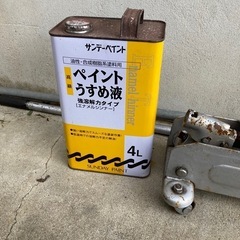最終値下げ　処分　サンデー ペイントエナメル うすめ液　約4L 