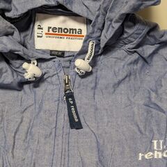 フルジップパーカー　U.P renoma　ブルーグレー色の画像