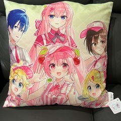 桜ミク　スクエアクッション　ラウンドワン限定