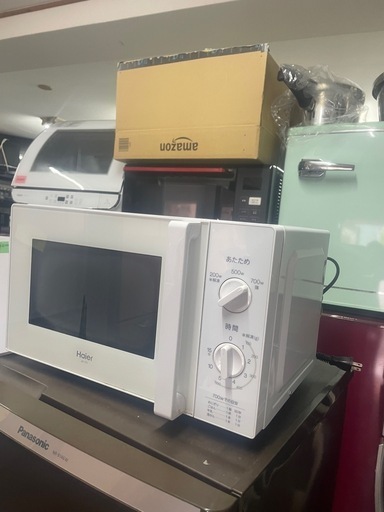 配送可能　保証付き 2020年製ハイアール 電子レンジ ターンテーブルタイプ 横開き 17L 60Hz（西日本地域対応） ホワイト J