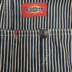 値下げ　■ディッキーズ　Dickies　オーバーオール　ヒッコリー　ツナギ　作業服　作業着の画像