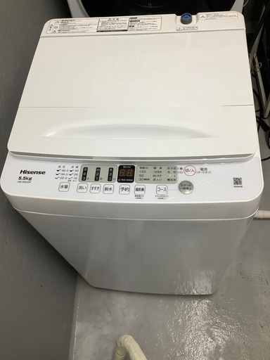 全自動洗濯機 Hisense HW-55E2W 5.5kg 2023年製 のご紹介‼︎