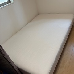 無印良品　脚付マットレスポケットコイル　セミダブル(幅120cm)