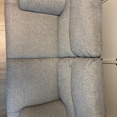 2人用布張りソファ  ニトリの画像