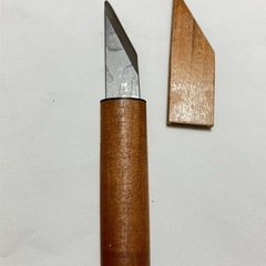 【美品】登録角利切出ナイフ DIY 木工細工 木材 竹 削り バ...