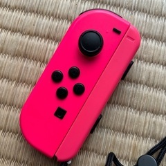 左ジョイコン ネオンピンク ストラップ付き