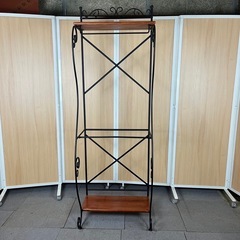 ハンガーラック　アンティーク調　オシャレ　家具　ラック　棚