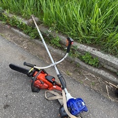 仮払い機とエンジンチェンソーの修理の依頼