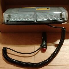 動作確認のみ 12V LED式 赤/青 パトライト 四面発光