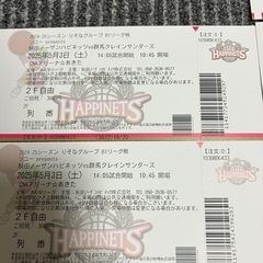 ノーザンハピネッツvs群馬クレインサンダース観戦チケットの画像