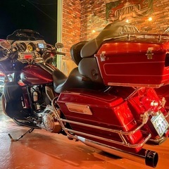 ★ウルトラ　エレクトラグライドウルトラクラシック　flhtcu 車検付 マンババックギア　エアクリ　マフラー　カスタム極上車★大幅値下げ‼️
の画像