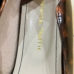 未使用　オリエンタルトラフィック　ベッコウ柄　パンプス　ローヒール　23.5センチの画像