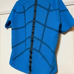 サッカートレーニングシャツjr用　adidas水色 の画像