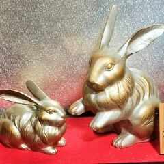 干支置物 卯 兎 うさぎ 金属製 村田宏作