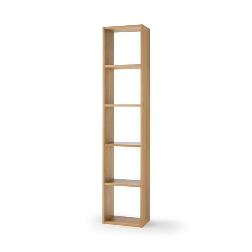 【中古】無印良品　スタッキングシェルフ・５段・オーク材