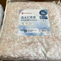 【新品2個SET最終価格】西川肌掛け羽毛布団の画像