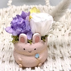 うさぎのフラワーアレンジメント♡