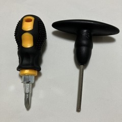 【美品】グリップ付き 短型プラスドライバー トルクレンチ ハンド...