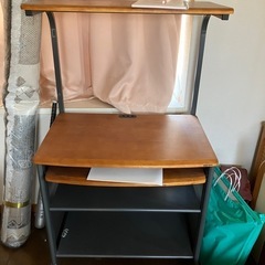 棚付きパソコンデスク