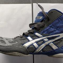 asics レスリングシューズ 青/グレー26cmの画像