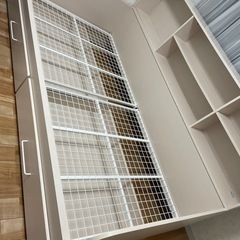 本棚付きベットの画像