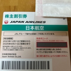 日本航空 株主優待券