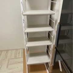 【商談中】突っ張り壁面収納Nポルダ(幅40cm ホワイトウォッシュ)