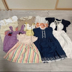 サイズ70〜80ワンピースロンパース等10着
