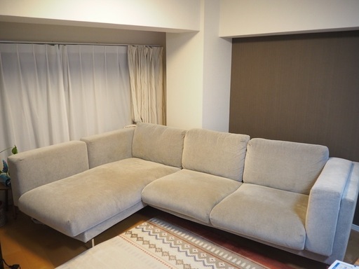 L字ソファ【グレー】問い合わせ中】