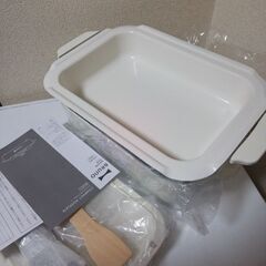 新品未使2024年製　BRUNO コンパクトホットプレート＋セラミックコート鍋の画像