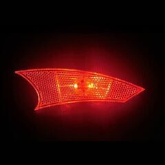 【新品】自転車用ホイールリフレクター LED内蔵　2個セット 反射板　赤の画像