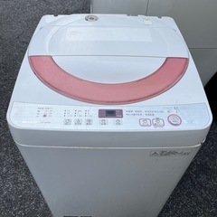 洗濯機　シャープ　6kg ES-GE60R-P