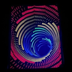 【限定値下‼️】 ブラックライトで発光するカラフル渦巻きデザイン...