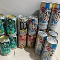 ビール、缶酎ハイ