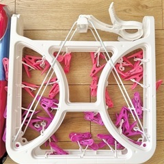 洗濯バサミ　物干し　ハンガー　の画像