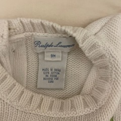 Ralph Lauren ポロベアニットセーター 9M（70㎝）の画像