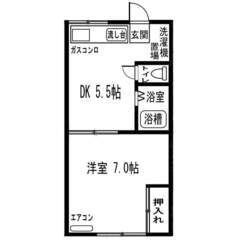 駅歩6分。新品設備。防犯充実。仲介料/5月家賃/礼金無料。LED...