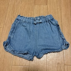 ベビーデニム風ショートパンツ