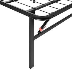 Amazonベーシック ベッド フレーム シングル 簡単組立て メタル 6本脚サポート 工具不要 ブラック, 36cm(高さ)の画像