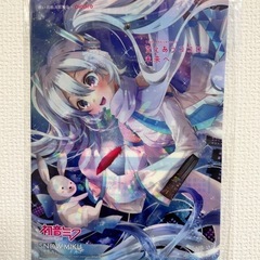 初音ミク✖️赤い羽根 クリアファイルの画像