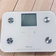 体重計自動音声案内ソフトバンクスマート体組成計⭐︎乾電池要らない