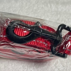 犬リード 散歩 持ち手2個 ロングリード 1.5m レッド 犬の画像