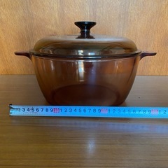 パイレックスのガラス鍋 訳あり